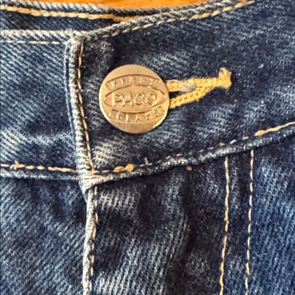 PACO JEANS CO Baggy Y2K Hip Hop Streetwear Globe Logo Embroidered Jeans - Picture 4 of 14